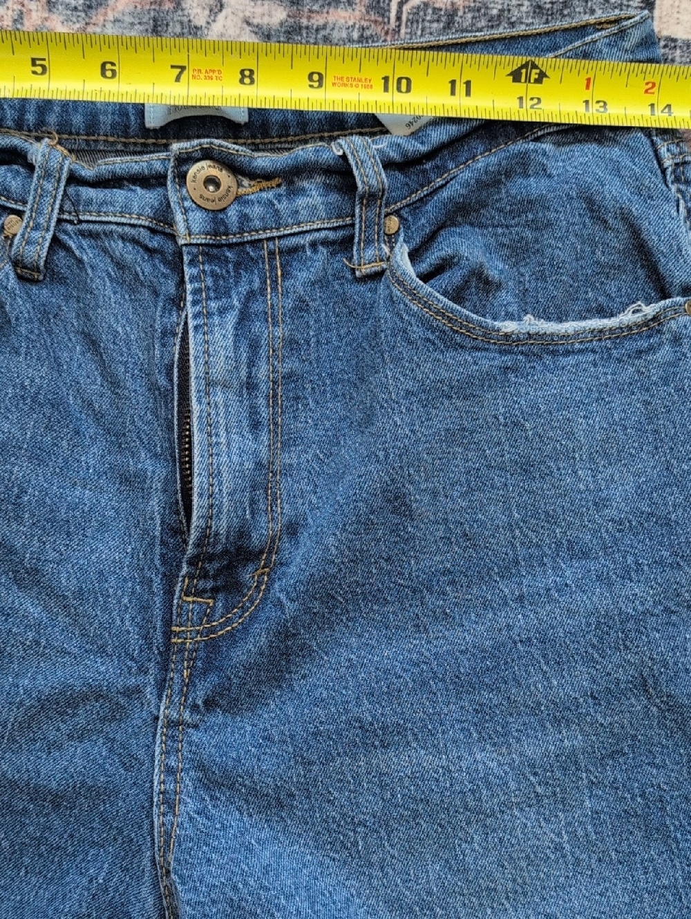 Kensie The Izzy High Rise Relaxed Straight Jeans Size 6 - Picture 11 of 12